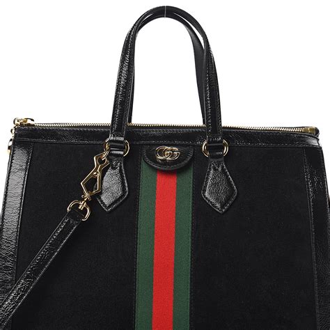 big black gucci bag|black suede gucci bag.